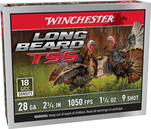 Winchester Ammo Lbtss289 Long Beard Tss 28Gauge 2.75" 1 1/4Oz Tungsten 9Shot 5 Per Box/10 Case